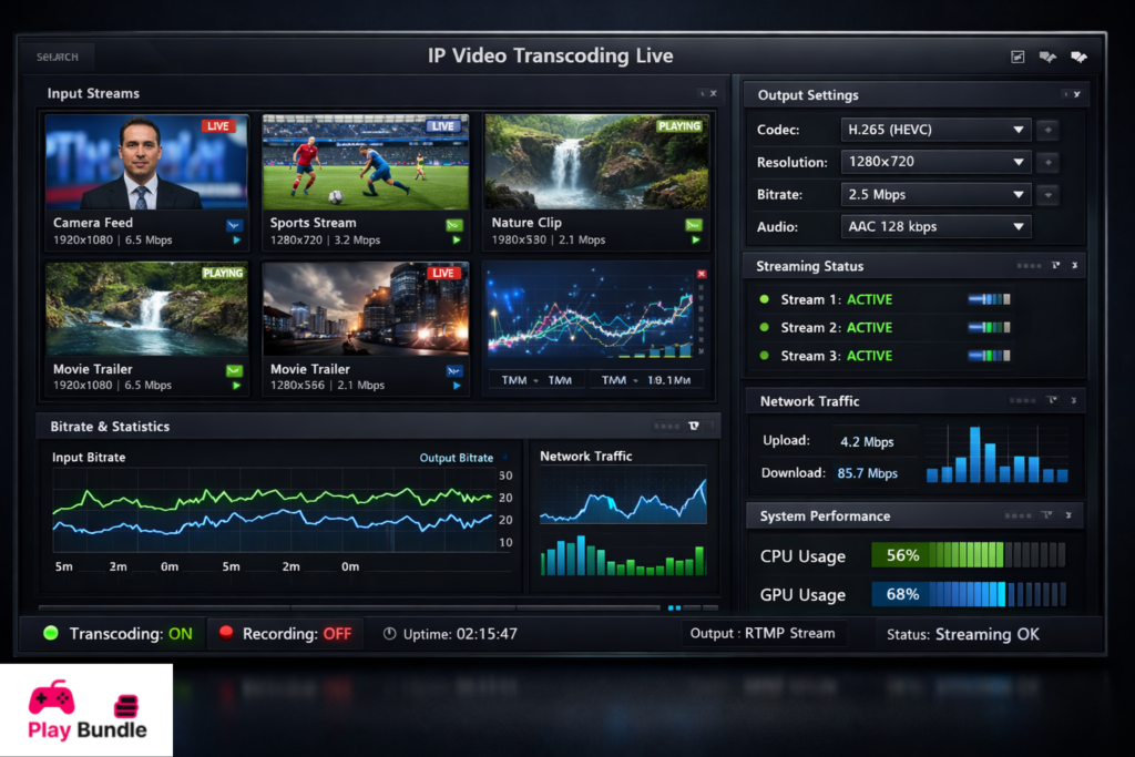 IP Video Transcoding Live