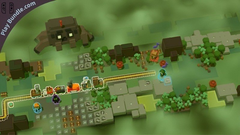 Unrailed 2 Switch gameplay