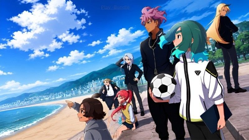 Anime Seaside Promenade Crew